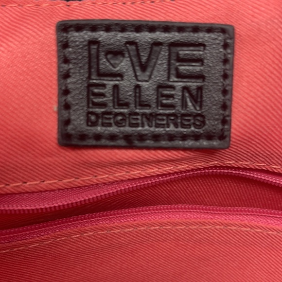 NEW Ellen Degeneres LOVE Black & Grey Nylon Tote Bag - Picture 9 of 12